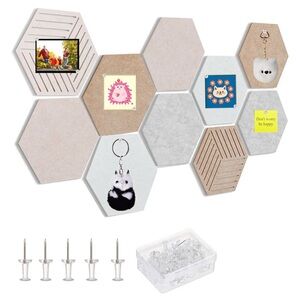 Hexagon Wall Tiles with Push Pins